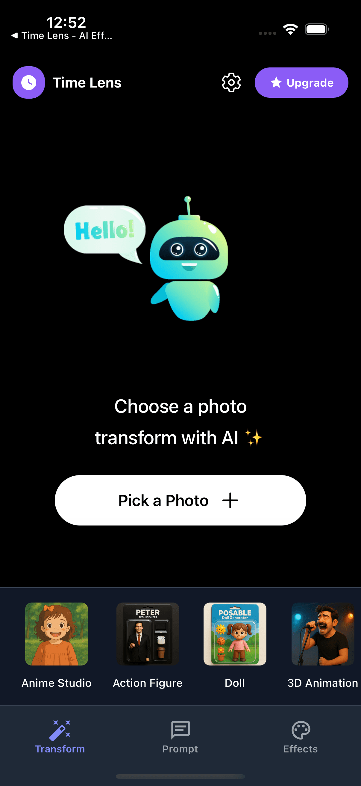 Time Lens - AI Photo Effects